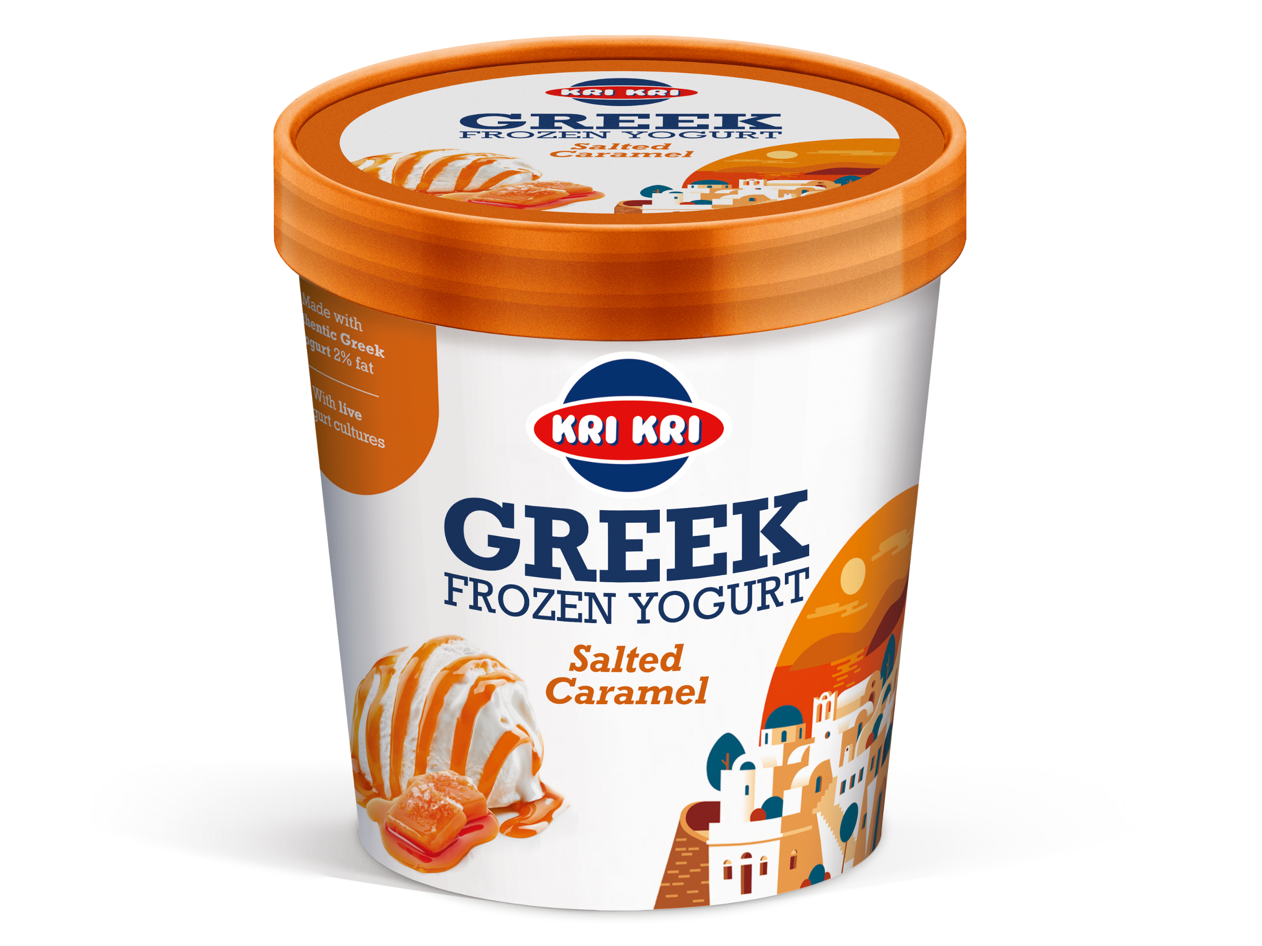 frozen yogurt caramel (800 x 600 px) FROZEN YOGURT SALTED CARAMEL 450ML - Image 1