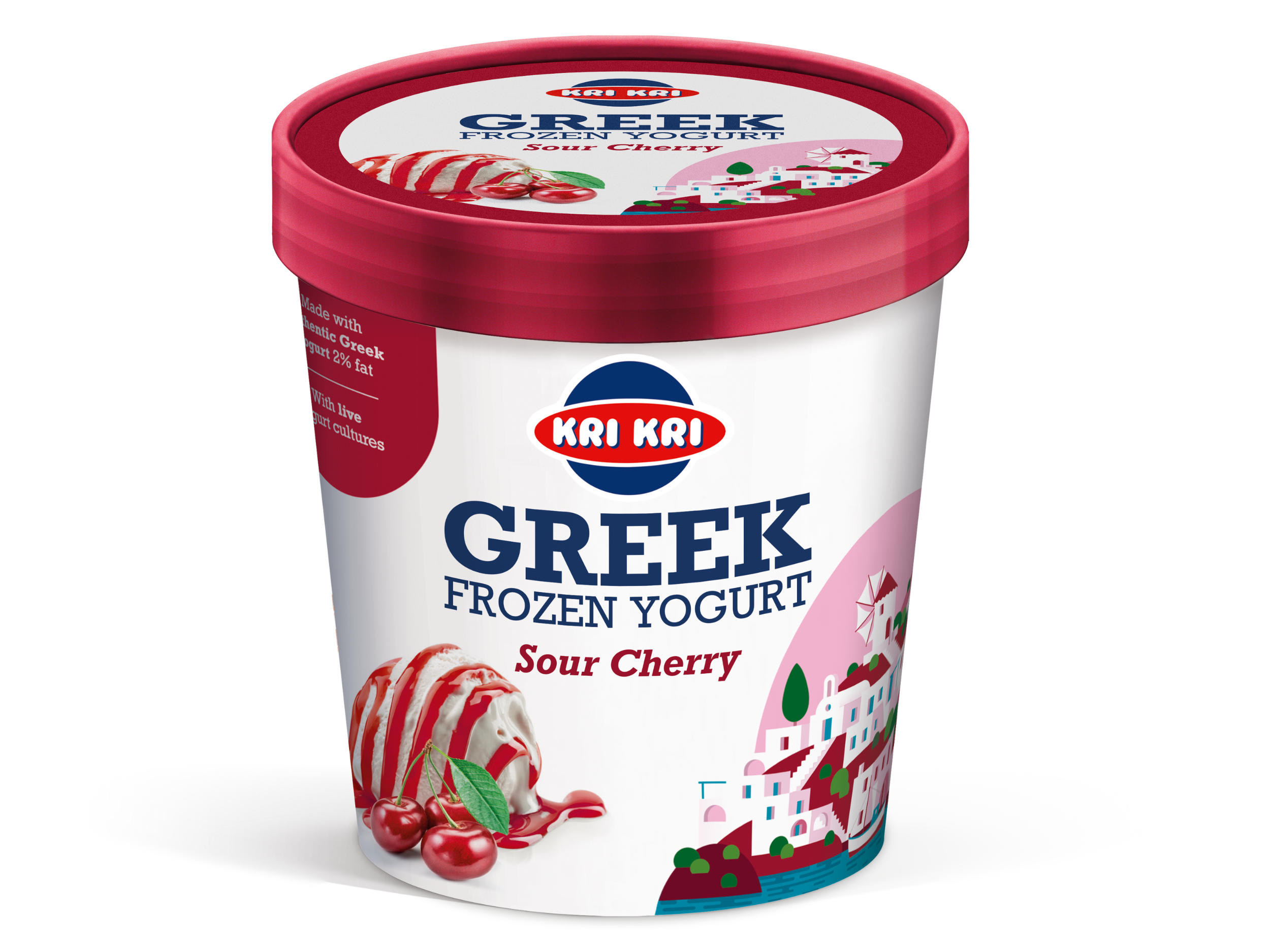 frozen yogurt cherry (800 x 600 px) FROZEN YOGURT SOUR CHERRY 450ML - Image 1